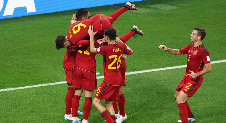 Espanha faz maior goleada desta Copa do Mundo na Costa Rica